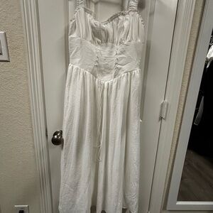 Elegant White Women's Dress